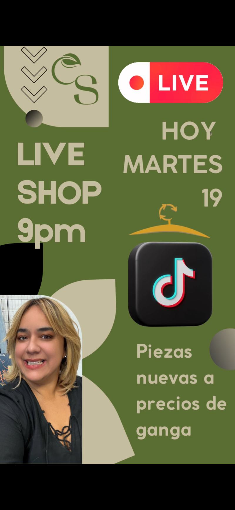 Live TIK TOK Pieza de ropa