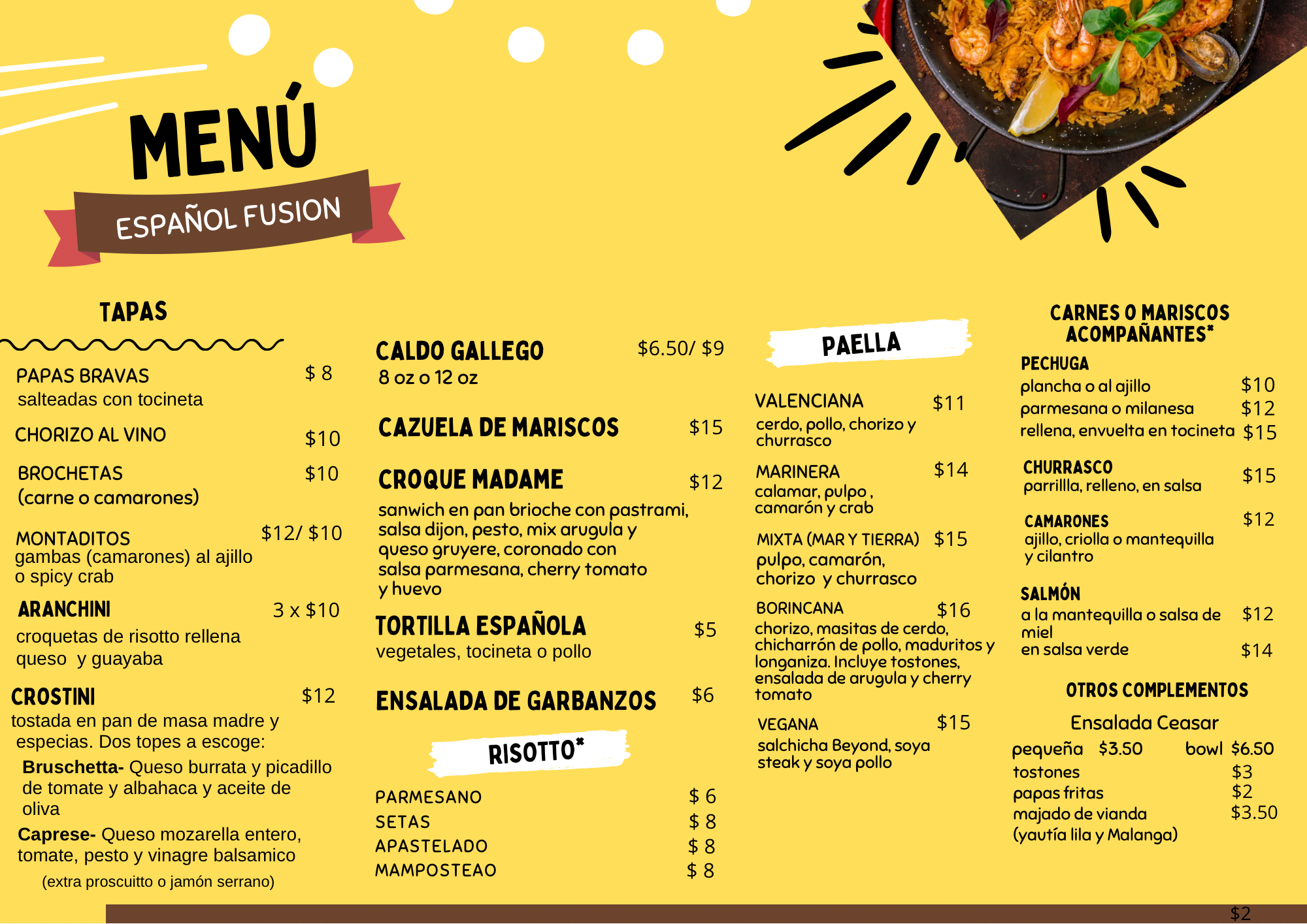 Menú para personas