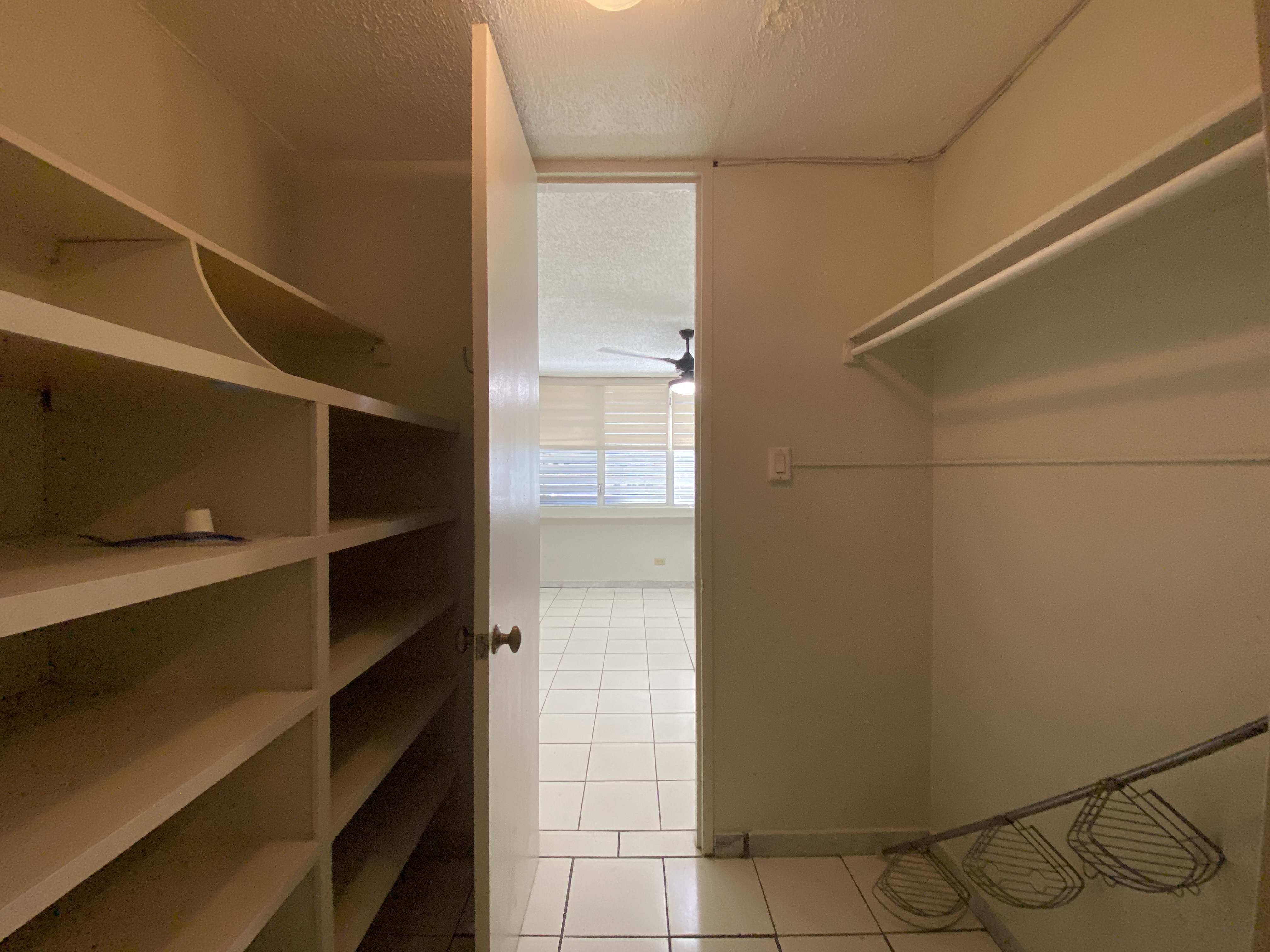 Primary walkthrough closet