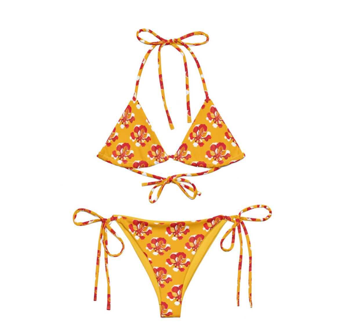 Flamboyán Amarillo All-Over Print Recycled String