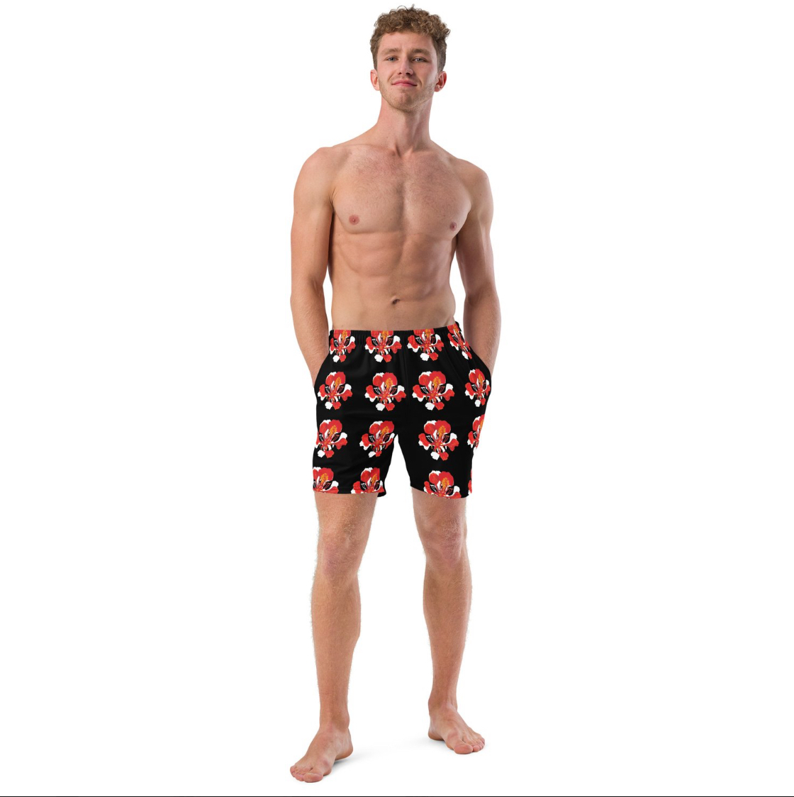 Flamboyan Negro/Blanco All-Over Print Recycled