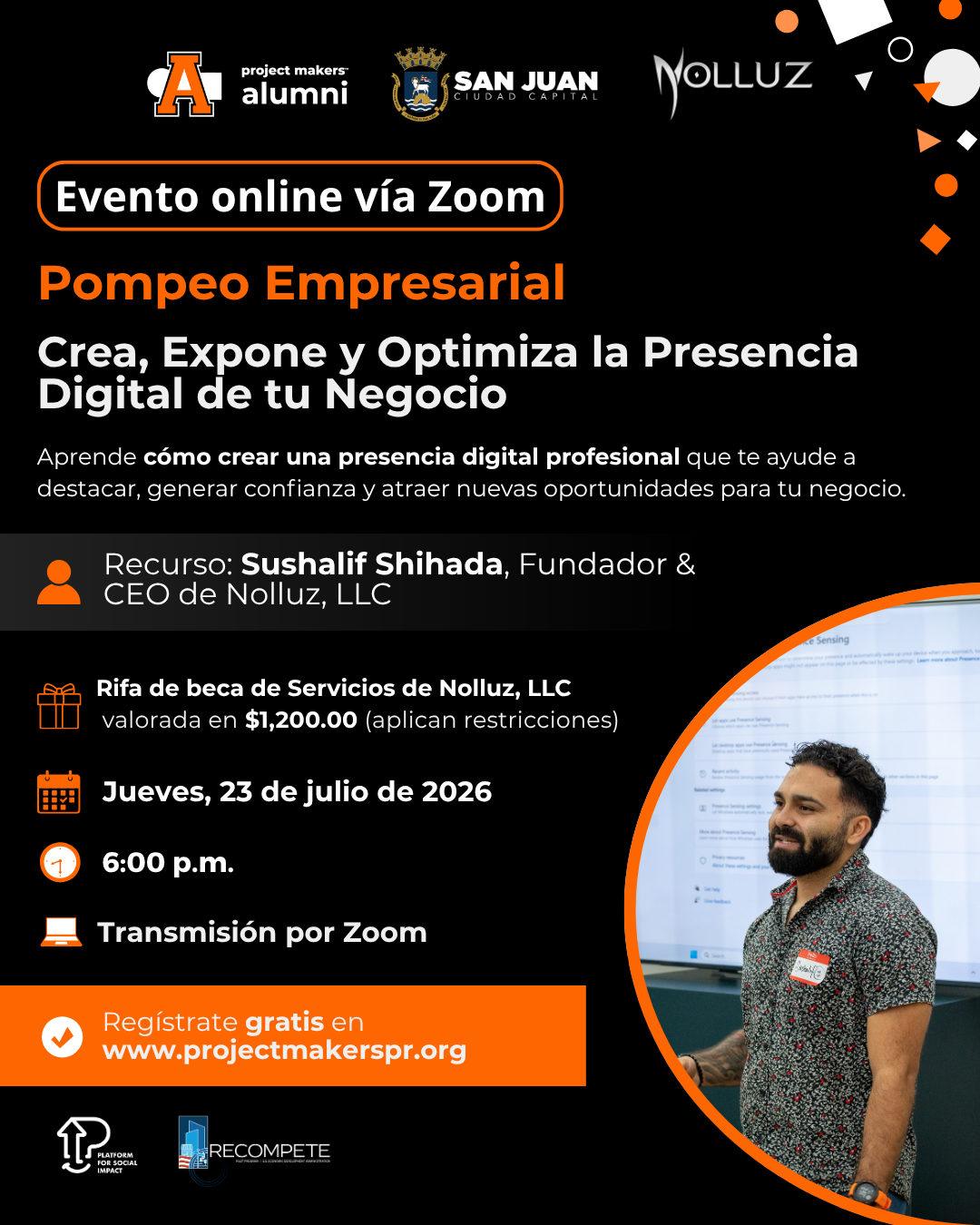 Pompeo Empresarial Virtual: Presencia Digital