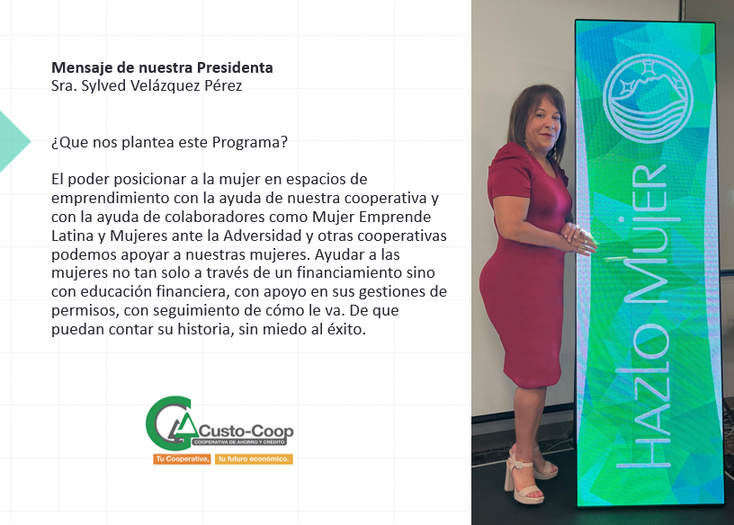 Mensaje de presidenta